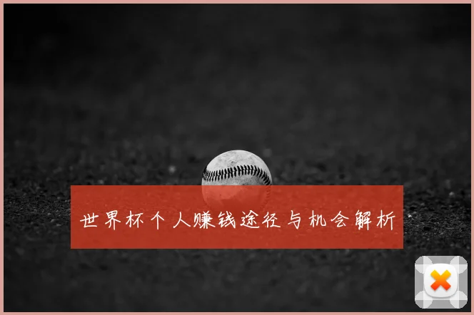 世界杯个人赚钱途径与机会解析